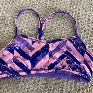 Ivviva sports bras, purple one is size 12 or 2-4 in lulu. Blue is size 14 or 2-4